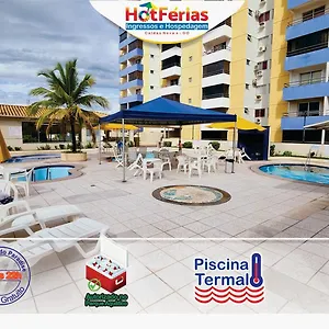 Flat Paradise Com Piscinas Termais, Proximo Ao Shopping Singapura E Ao Centro - Hotferias Apartamento